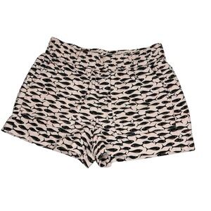 J. Crew Minnow Pull On Shorts Linen Blend Pink Small